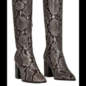 Zara Snakeskin boots